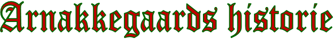 Arnakkegaards historie