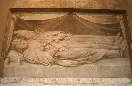 Fil: 9705 - Milano - S. Ambrogio - Tesoro - Tomba di Bernardo & bue. Anselmo I - Foto Giovanni Dall'Orto 25-Apr-2007.jpg